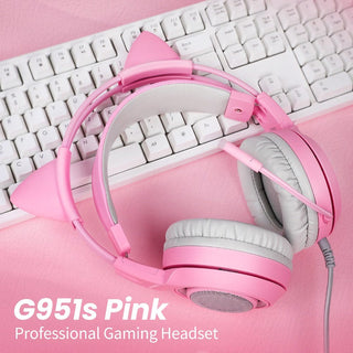 Kawaii Gaming Cat Ear Mic 3.5mm Headphones null The Kawaii Shoppu