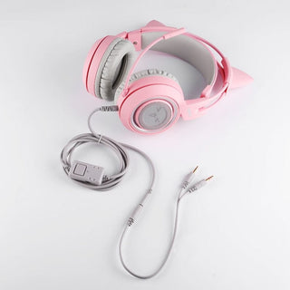 Kawaii Gaming Cat Ear Mic 3.5mm Headphones null The Kawaii Shoppu