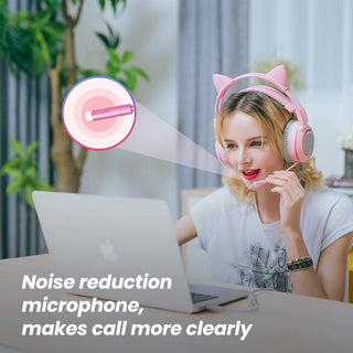 Kawaii Gaming Cat Ear Mic 3.5mm Headphones null The Kawaii Shoppu