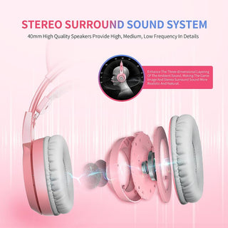 Kawaii Gaming Cat Ear Mic 3.5mm Headphones null The Kawaii Shoppu