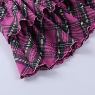 Kawaii Princess Plaid Skirt - Pink College Cutie Clothing and Accessories by The Kawaii Shoppu | The Kawaii Shoppu