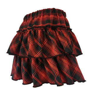 Kawaii Princess Plaid Skirt - Pink College Cutie Clothing and Accessories by The Kawaii Shoppu | The Kawaii Shoppu