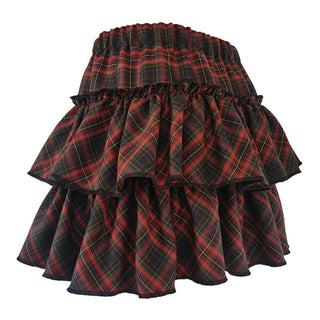 Kawaii Princess Plaid Skirt - Pink College Cutie Clothing and Accessories by The Kawaii Shoppu | The Kawaii Shoppu