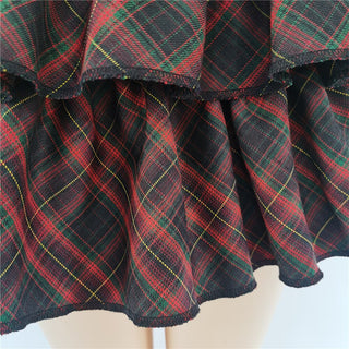 Kawaii Princess Plaid Skirt - Pink College Cutie Clothing and Accessories by The Kawaii Shoppu | The Kawaii Shoppu