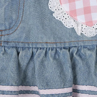 Kawaii Punk Denim Skirt – Preppy Harajuku Y2K Lace Mini Skirt
