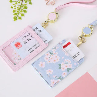 Kawaii Sakura ID Photo Card Holder Lanyard Accessories by The Kawaii Shoppu | The Kawaii Shoppu