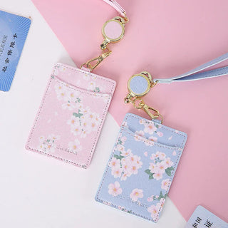 Kawaii Sakura ID Photo Card Holder Lanyard Accessories by The Kawaii Shoppu | The Kawaii Shoppu