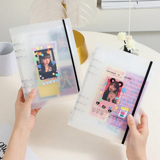 Kpop Idol A5 Photo card Binder Cover Photo Album Collection Book Stationery by The Kawaii Shoppu | The Kawaii Shoppu