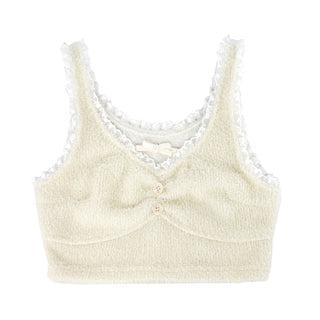 Love Kawaii Cute Pink Frilly Outfit Only Beige Vest S Clothing and Accessories by The Kawaii Shoppu | The Kawaii Shoppu