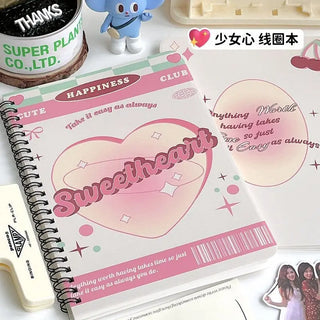 Lovely Sweetheart Coil Notebook – A5 Lined (50 Sheets)