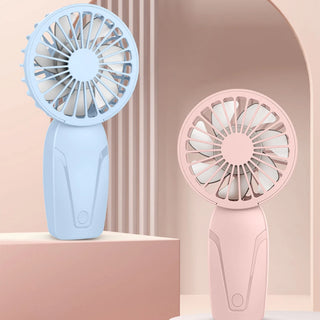 Mini USB Handheld Fan for Summer – Cute Portable Rechargeable Small Fan with 3 Speed Settings | Quiet Personal Cooling Fan for Travel, Office, School