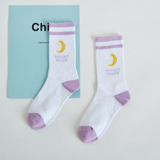 Moon Milk Kawaii Socks White Moon Fashion The Kawaii Shoppu