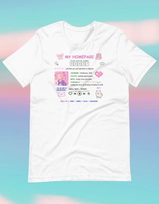 My Homepage 90s Aesthetic Website Womens Tshirt