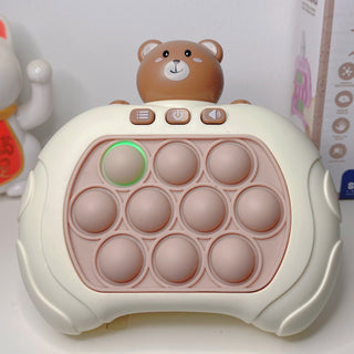 NEW Upgraded - 1PC Cute Bear Popit Light up Handheld Fidget Toy Poppit Console Game Toy by The Kawaii Shoppu | The Kawaii Shoppu