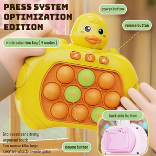 NEW Upgraded - 1PC Cute Bear Popit Light up Handheld Fidget Toy Poppit Console Game Toy by The Kawaii Shoppu | The Kawaii Shoppu