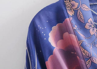 Pastel Moon Kimono Blue Fashion The Kawaii Shoppu
