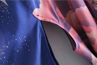Pastel Moon Kimono Blue Fashion The Kawaii Shoppu