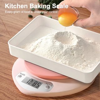 Pink Heart-Shaped Digital Kitchen Scale