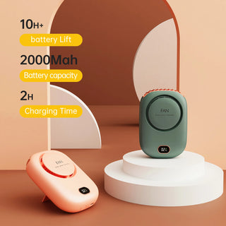 Portable Neck Fan Hands-Free Wearable Air Conditioner – USB Rechargeable 3-Speed Cooling Fan with Long Battery Life for Travel, Office, Camping