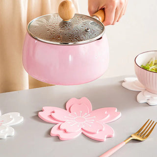 Sakura Flower Silicone Hot Pan Plate Mat Coaster Home & Kitchen by The Kawaii Shoppu | The Kawaii Shoppu