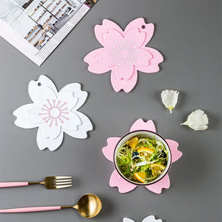 Sakura Flower Silicone Hot Pan Plate Mat Coaster Home & Kitchen by The Kawaii Shoppu | The Kawaii Shoppu