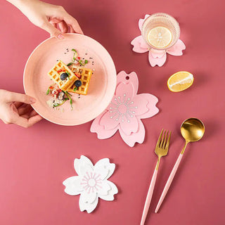 Sakura Flower Silicone Hot Pan Plate Mat Coaster Home & Kitchen by The Kawaii Shoppu | The Kawaii Shoppu