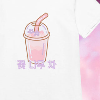 Sakura Tea Kawaii Womens Soft Summer T-Shirt
