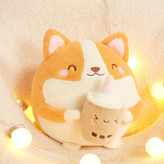 Shoppu Boba Milk Tea Plushies 30cm dog A Soft Toy by The Kawaii Shoppu | The Kawaii Shoppu