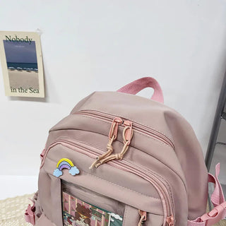 Shoppu Study Essential ITA Multi Pocket School Travel Backpack Bag by The Kawaii Shoppu | The Kawaii Shoppu