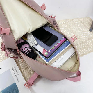 Shoppu Study Essential ITA Multi Pocket School Travel Backpack Bag by The Kawaii Shoppu | The Kawaii Shoppu