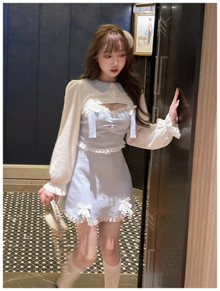 Sweet Lace Bow Kawaii Dress