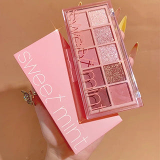 Sweet Mint 10 Colors Shimmer Matte Eyeshadow Makeup Palette makeup by The Kawaii Shoppu | The Kawaii Shoppu