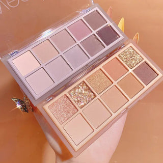 Sweet Mint 10 Colors Shimmer Matte Eyeshadow Makeup Palette makeup by The Kawaii Shoppu | The Kawaii Shoppu
