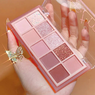 Sweet Mint 10 Colors Shimmer Matte Eyeshadow Makeup Palette makeup by The Kawaii Shoppu | The Kawaii Shoppu