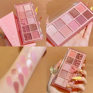 Sweet Mint 10 Colors Shimmer Matte Eyeshadow Makeup Palette makeup by The Kawaii Shoppu | The Kawaii Shoppu