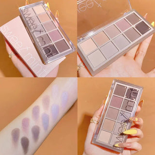 Sweet Mint 10 Colors Shimmer Matte Eyeshadow Makeup Palette makeup by The Kawaii Shoppu | The Kawaii Shoppu