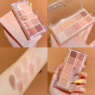 Sweet Mint 10 Colors Shimmer Matte Eyeshadow Makeup Palette makeup by The Kawaii Shoppu | The Kawaii Shoppu