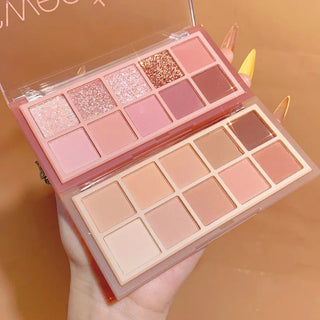 Sweet Mint 10 Colors Shimmer Matte Eyeshadow Makeup Palette makeup by The Kawaii Shoppu | The Kawaii Shoppu