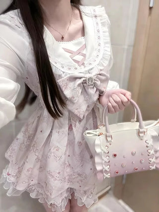 Sweet Pink Y2K Mini Dress