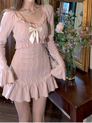 Sweet Pink Y2K Mini Dress