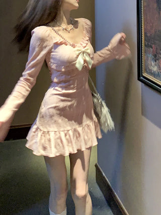 Sweet Pink Y2K Mini Dress