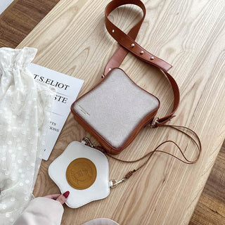 Toast PU Leather Crossbody Bag Bags The Kawaii Shoppu