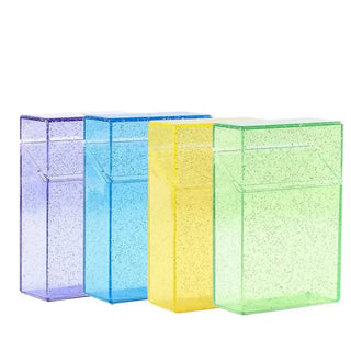 Transparent Glitter Photo Card Storage Box Holder Storage Boxes & Bins by The Kawaii Shoppu | The Kawaii Shoppu