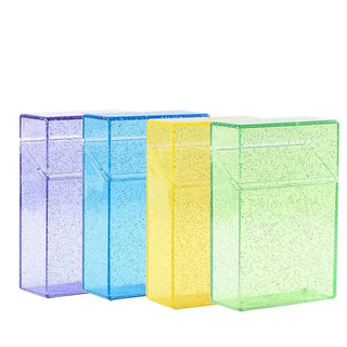 Transparent Glitter Photo Card Storage Box Holder Storage Boxes & Bins by The Kawaii Shoppu | The Kawaii Shoppu