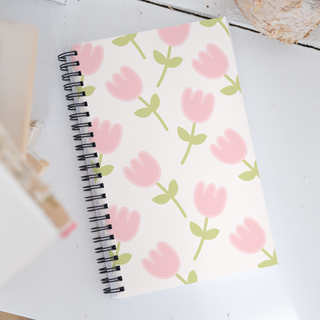 Tulip Spiral 140sheet Dotted Grid Notebook by The Kawaii Shoppu | The Kawaii Shoppu