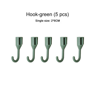 Wall Storage PegBoard Hanging Basket Storage Shelves 5pcs green hooks Home & Garden by The Kawaii Shoppu | The Kawaii Shoppu