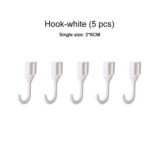 Wall Storage PegBoard Hanging Basket Storage Shelves 5pcs white hooks Home & Garden by The Kawaii Shoppu | The Kawaii Shoppu
