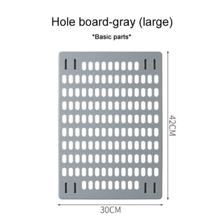 Wall Storage PegBoard Hanging Basket Storage Shelves big gray board Home & Garden by The Kawaii Shoppu | The Kawaii Shoppu