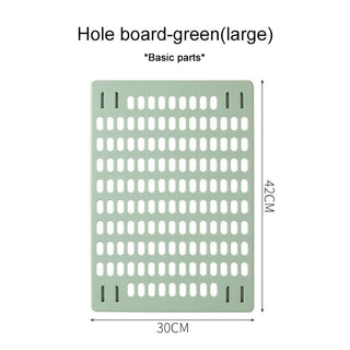 Wall Storage PegBoard Hanging Basket Storage Shelves big green board Home & Garden by The Kawaii Shoppu | The Kawaii Shoppu