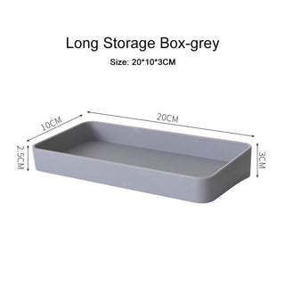 Wall Storage PegBoard Hanging Basket Storage Shelves gray long box Home & Garden by The Kawaii Shoppu | The Kawaii Shoppu